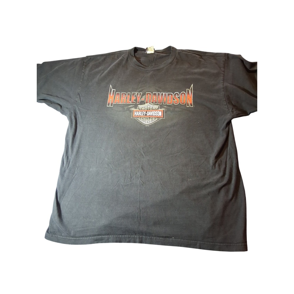 Vintage 2006 Harley-Davidson T-Shirt Mens 3XL Greenville NC Black USA Made